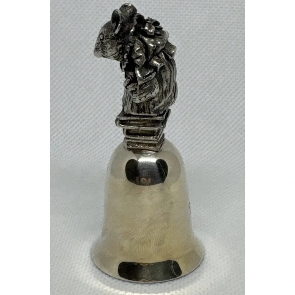 Vintage NE Mrs Tittlemouse Beatrix Potter Mouse Figurine Bell